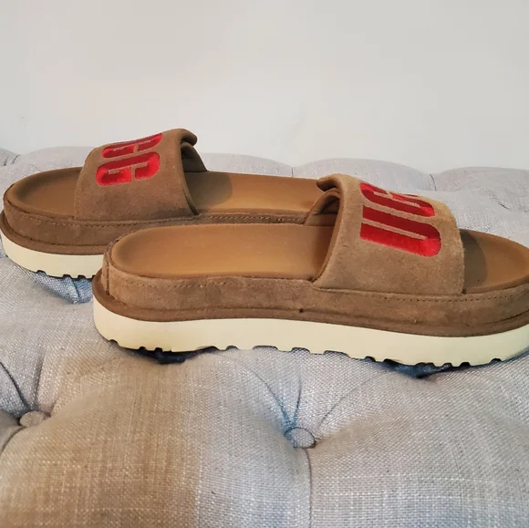 UGG Womens Laton Slide, Chestnut (Size: 8 - NEW) - Picture 6 of 12